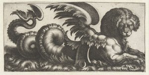 Winged Seal with a Saddle on its Back by Giovanni Andrea Maglioli