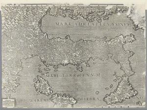 Map of Italy by Giovanni Andrea Vavassore