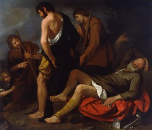 Drunkenness of Noah by Giovanni Andrea de Ferrari