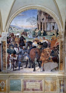 How Benedict Predicts the Destruction of Monte Cassino (Detail) by Giovanni Antonio Bazzi Sodoma