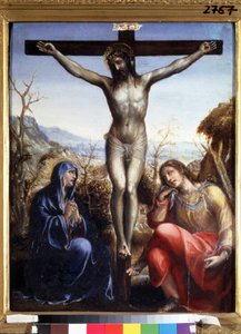 The Crucifixion with Virgin and John the Baptist