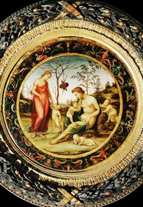 Earthly Venus with Eros and Celestial Venus with Anteros and two cupids