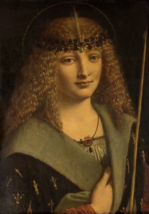 Portrait of a Boy as Saint Sebastian by Giovanni Antonio Boltraffio