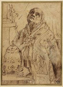 Papal Saint by Giovanni Antonio Burrini