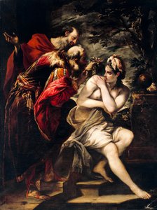 Susanna and Elders by Giovanni Antonio Burrini or Burino