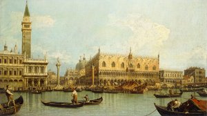 The Molo, Venice, from the Bacino di S. Marco by Giovanni Antonio Canal