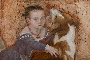 Little Girl and Dog (detail)