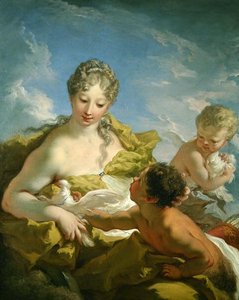 Venus and Cupid by Giovanni Antonio Pellegrini