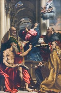 Dispute on the Immaculate Conception by Giovanni Antonio Pordenone