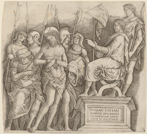 Christ before Pilate by Giovanni Antonio da Brescia