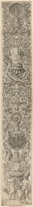 Four Children Playing, plate seven of Twelve Ornament Panels by Giovanni Antonio da Brescia