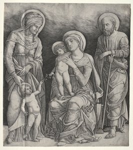 Holy Family with St. Elizabeth and the Infant St. John the Baptist by Giovanni Antonio da Brescia