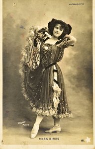 Postcard: Summer Alcazar - Portrait of Miss Birks, Music Hall Artist by Phillipe de Marlier
