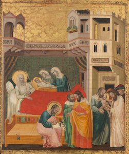 The Birth, Naming, and Circumcision of Saint John the Baptist by Giovanni Baronzio