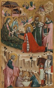 Nativity and the Adoration of the Magi by Giovanni Baronzio da Rimini