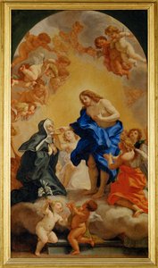 A Nun Receives Communion from the Hands of Christ