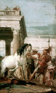 Alexander the Great and his horse Bucephala