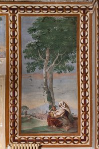 Room of the Rural Scenes: "Landscape with a Sitting Peasant" by Giovanni Battista Tiepolo