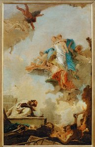 The Virgin of Carmel Appearing to Saint Simeon Stock by Giovanni Battista (1696 1770) Tiepolo
