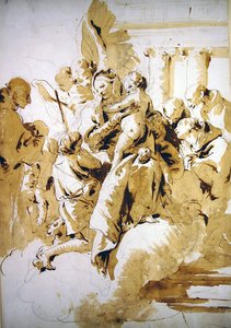 Madonna and Child with Angels, Saints and the Infant John the Baptist