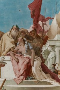 Palazzina (Small Building), the entrance hall: "The Sacrifice of Iphigenia" (detail) by Giovanni Battista Tiepolo