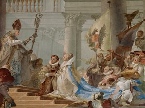 Wedding Ceremony of Emperor Friedrich Barbarossa and Beatrix of Burgundy in 1156 by Giovanni Battista (1696-1770) Tiepolo
