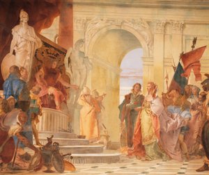 Magnanimity of Scipio (detail) by Giovanni Battista Tiepolo