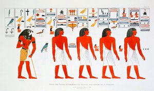 Mural from the Tombs of the Kings at Thebes by Giovanni Battista Belzoni