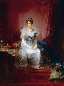 Portrait of Marie Louise, Duchess of Parma by Giovanni Battista Borghesi