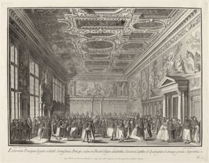 Reception by the Doge of Foreign Ambassadors in the Sala del Collegio by Giovanni Battista Brostoloni