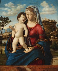 Madonna and Child in a Landscape by Giovanni Battista Cima da Conegliano
