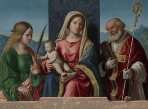 Virgin and Child with Saints Catherine and Nicholas
