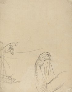 Study of Two Putti and a Draped Arm