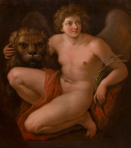 The Second of a Pair of allegorical paintings: Peace and Plenty by Giovanni Battista Cipriani