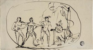 Three Figures by Giovanni Battista Cipriani