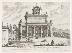Fountain of the Acqua Paola in Rome by Giovanni Battista Falda