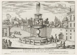 Fountain in the Vatican (Fontana nel Palazzo Vaticano) (Fountains of Rome)