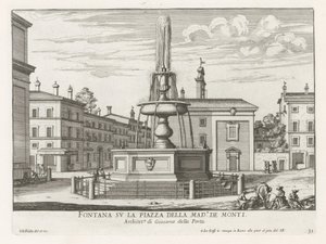 Fountain on Piazza della Madonna dei Monti in Rome