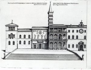 The Benediction Loggia of the Old Vatican Basilica