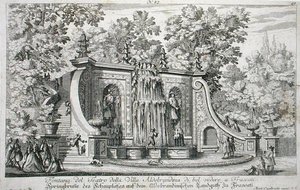Theatre Fountain at the Villa Aldobrandina, Frascati, from 