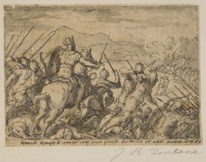 Acron Attacking Romulus
