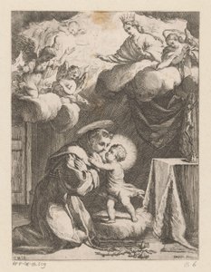 Saint Anthony of Padua Adoring the Child by Giovanni Battista Mercati