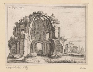 Ruins of the Temple of Minerva Medica in a Landscape