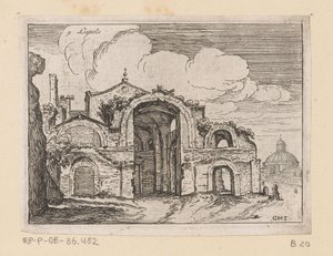 Ruins of the Baths of Diocletian in Rome