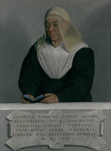 Lucrezia Agliardi Vertova 1490-1558, 1557 by Giovanni Battista Moroni