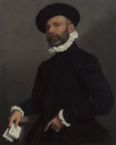 Portrait of a Man holding a Letter, c. 1570 by Giovanni Battista Moroni