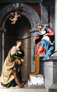 The Mystic Marriage of St. Catherine by Giovanni Battista Moroni