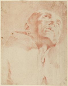 Head of a Monk Looking Up by Giovanni Battista Piazzetta