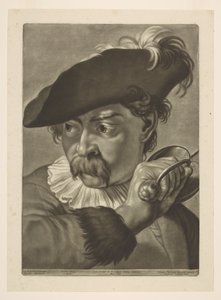 Man in a Feathered Hat by Giovanni Battista Piazzetta