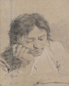 Young Boy Reading a Book by Giovanni Battista Piazzetta